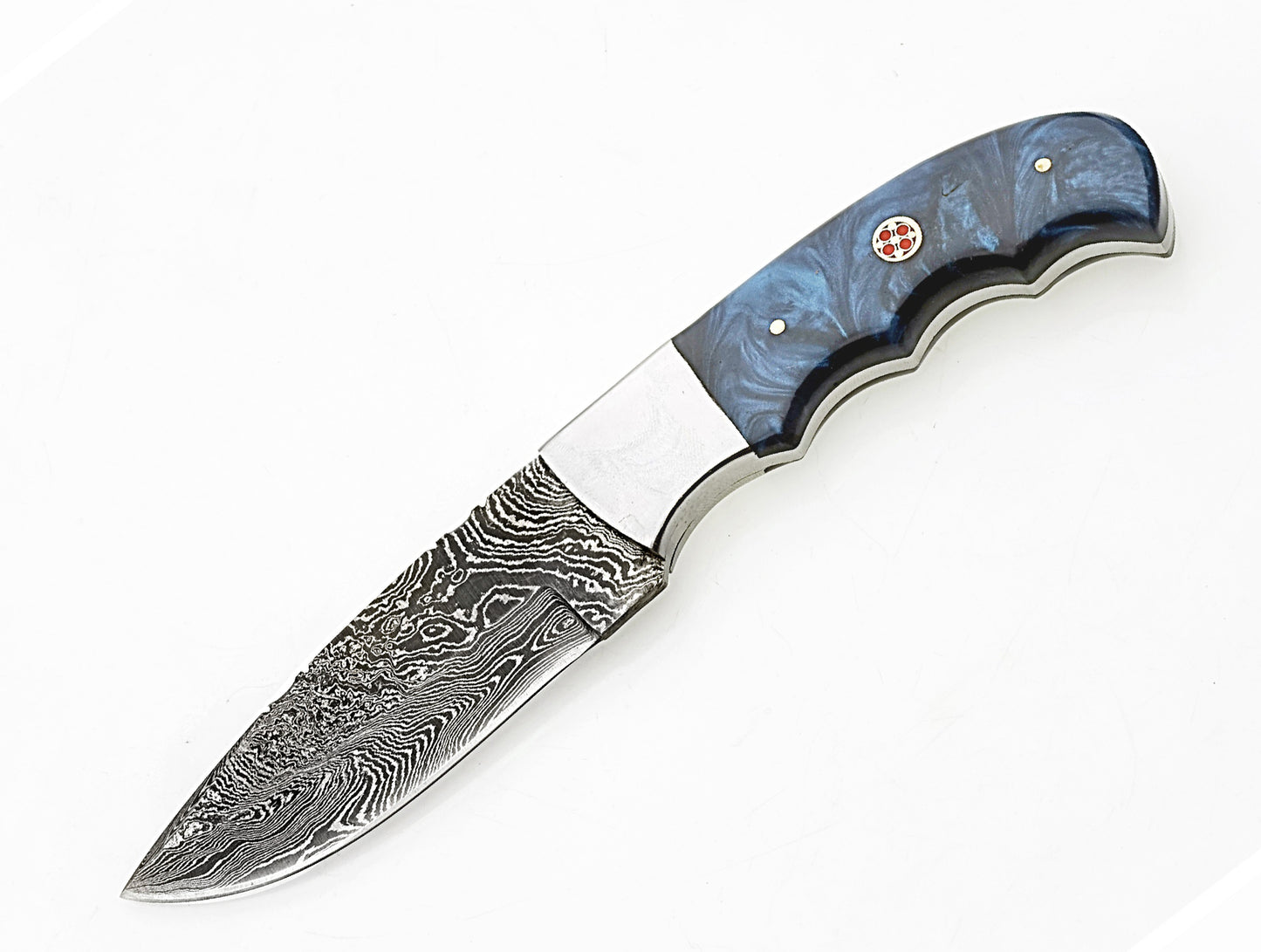 2024 Premium Damascus Hunting Knife | Hope Blades Damascus Steel Knife | Leather Sheath