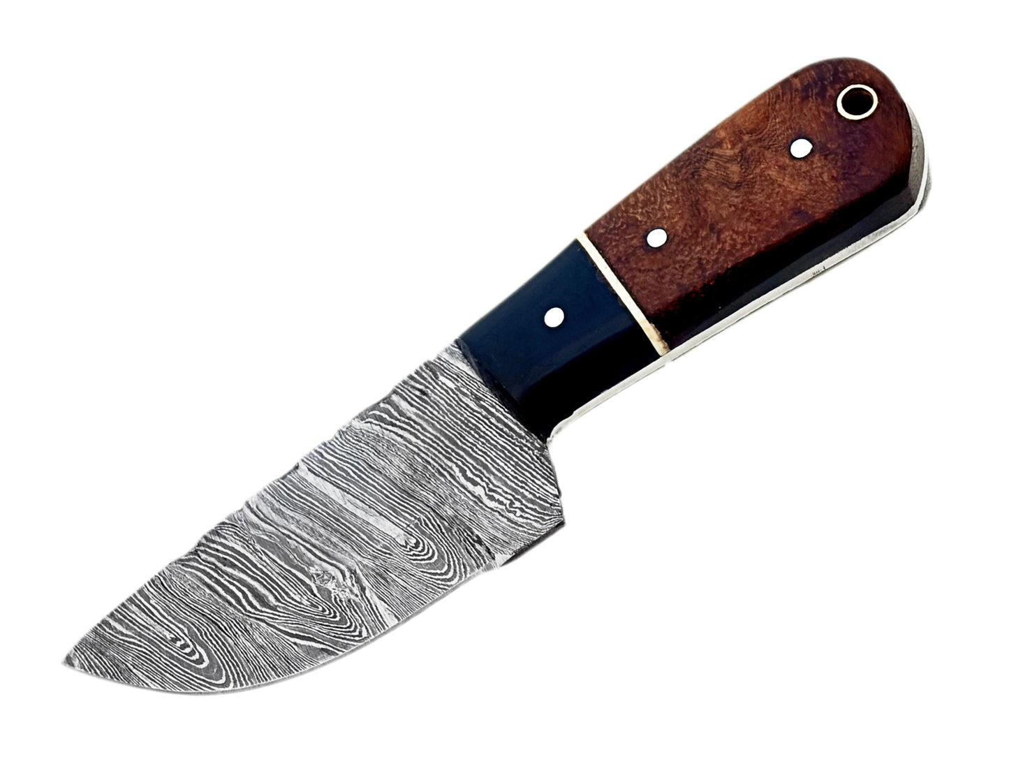 Handcrafted Small Hunting Knife - 6" Damascus Steel Blade | Hope Blades