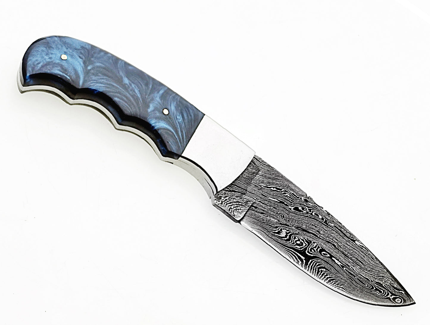 2024 Premium Damascus Hunting Knife | Hope Blades Damascus Steel Knife | Leather Sheath