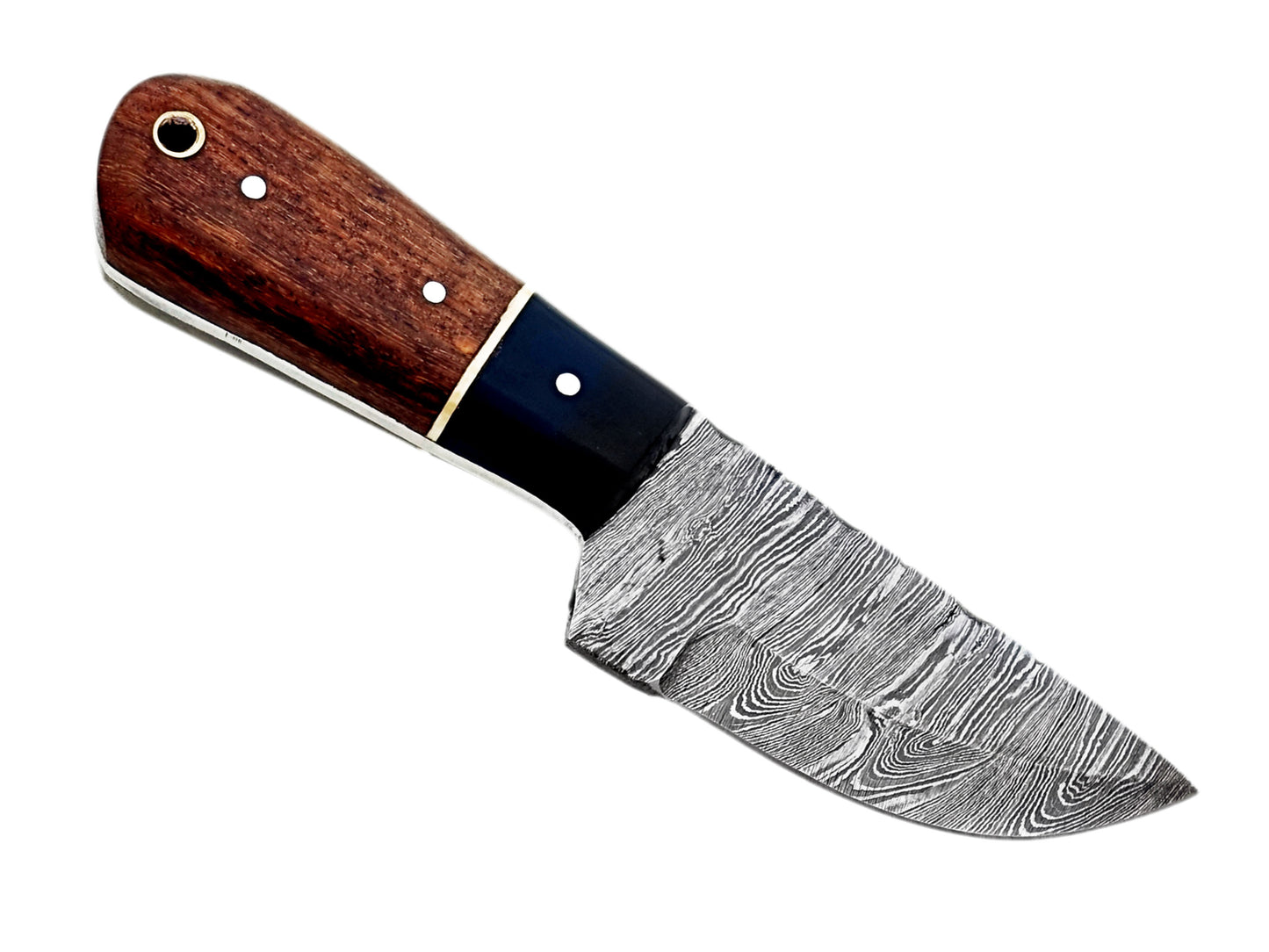 Handcrafted Small Hunting Knife - 6" Damascus Steel Blade | Hope Blades