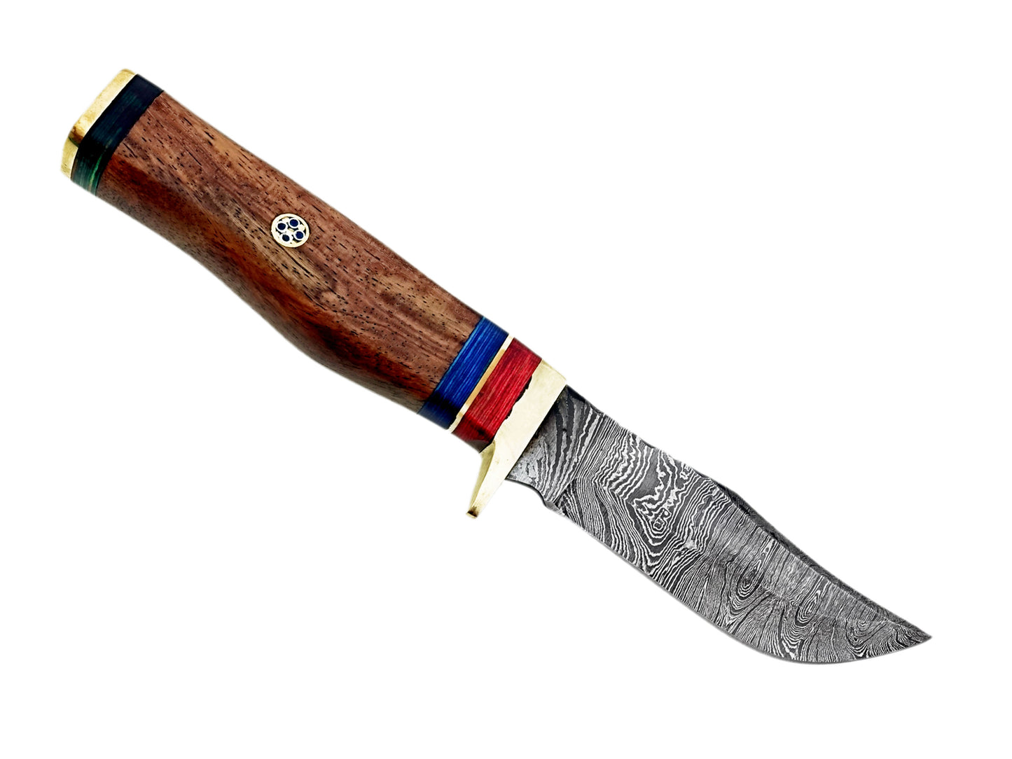 2024 Handcrafted Damascus Steel Hunting Knife – Sharp Cutting Edge Blade with Unique Handle