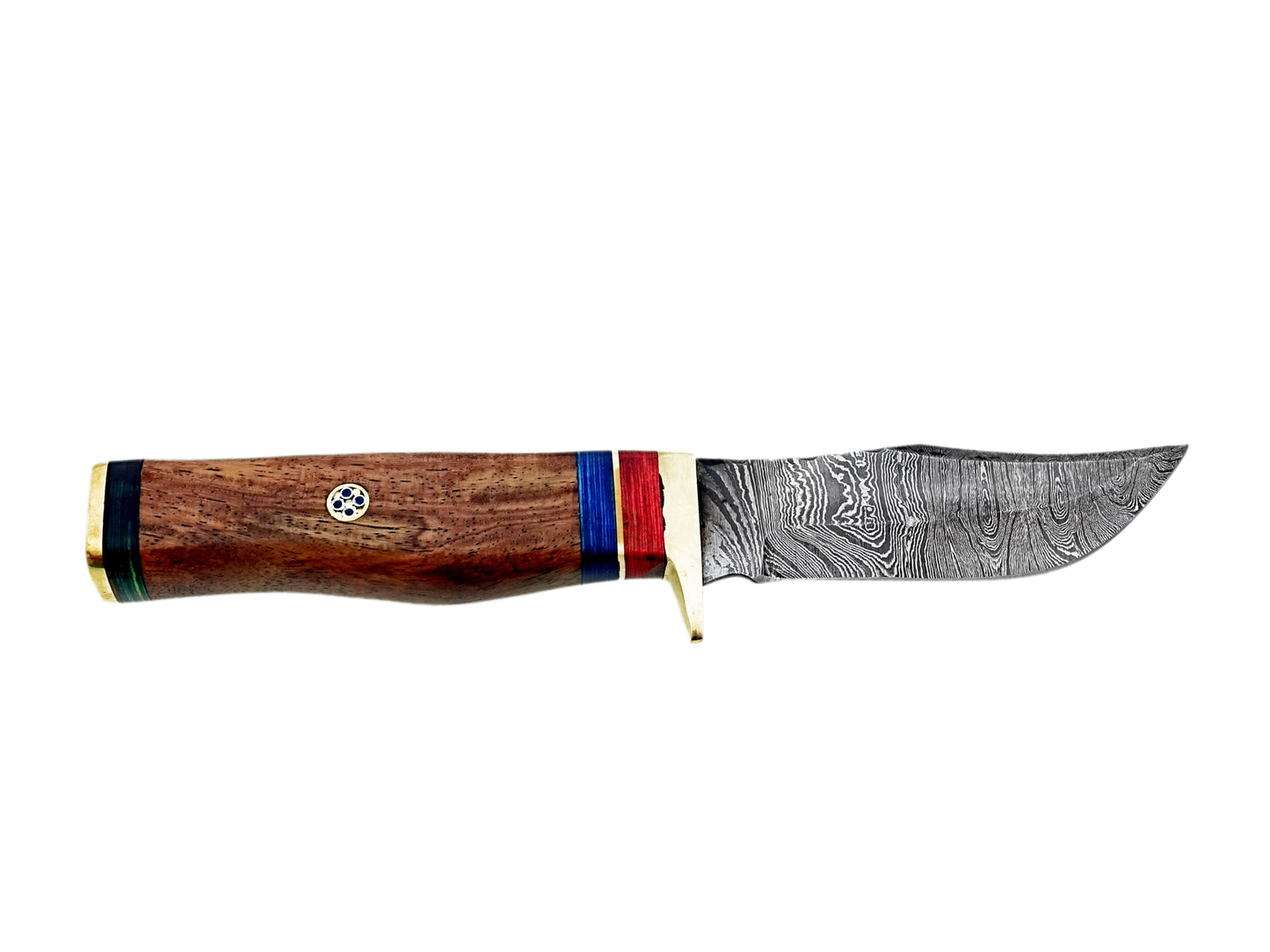 2024 Handcrafted Damascus Steel Hunting Knife – Sharp Cutting Edge Blade with Unique Handle