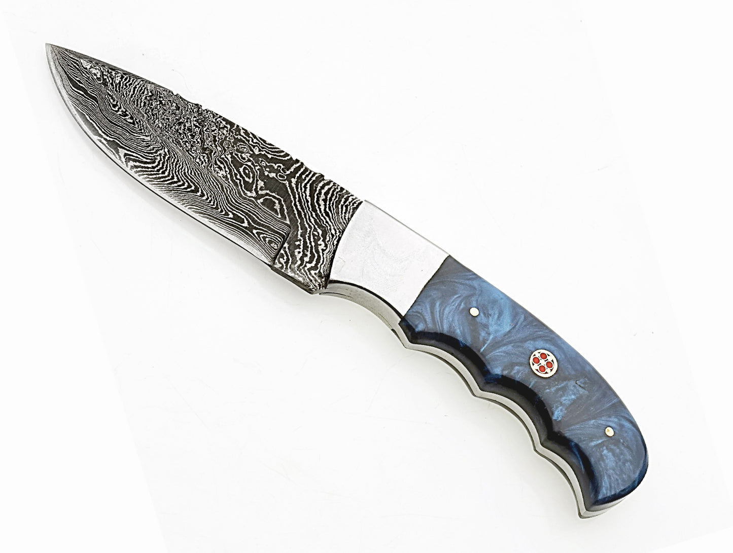 2024 Premium Damascus Hunting Knife | Hope Blades Damascus Steel Knife | Leather Sheath