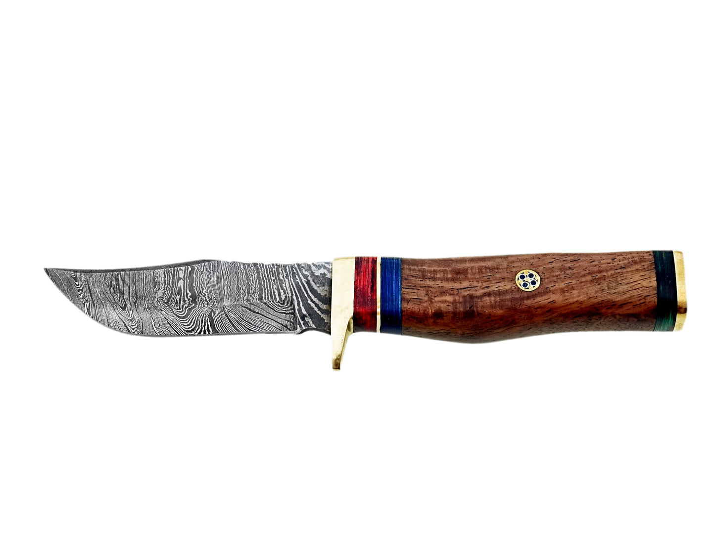 2024 Handcrafted Damascus Steel Hunting Knife – Sharp Cutting Edge Blade with Unique Handle