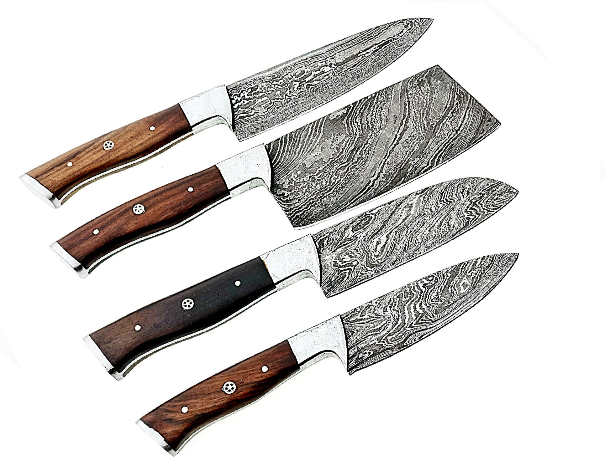 Premium Damascus knives set