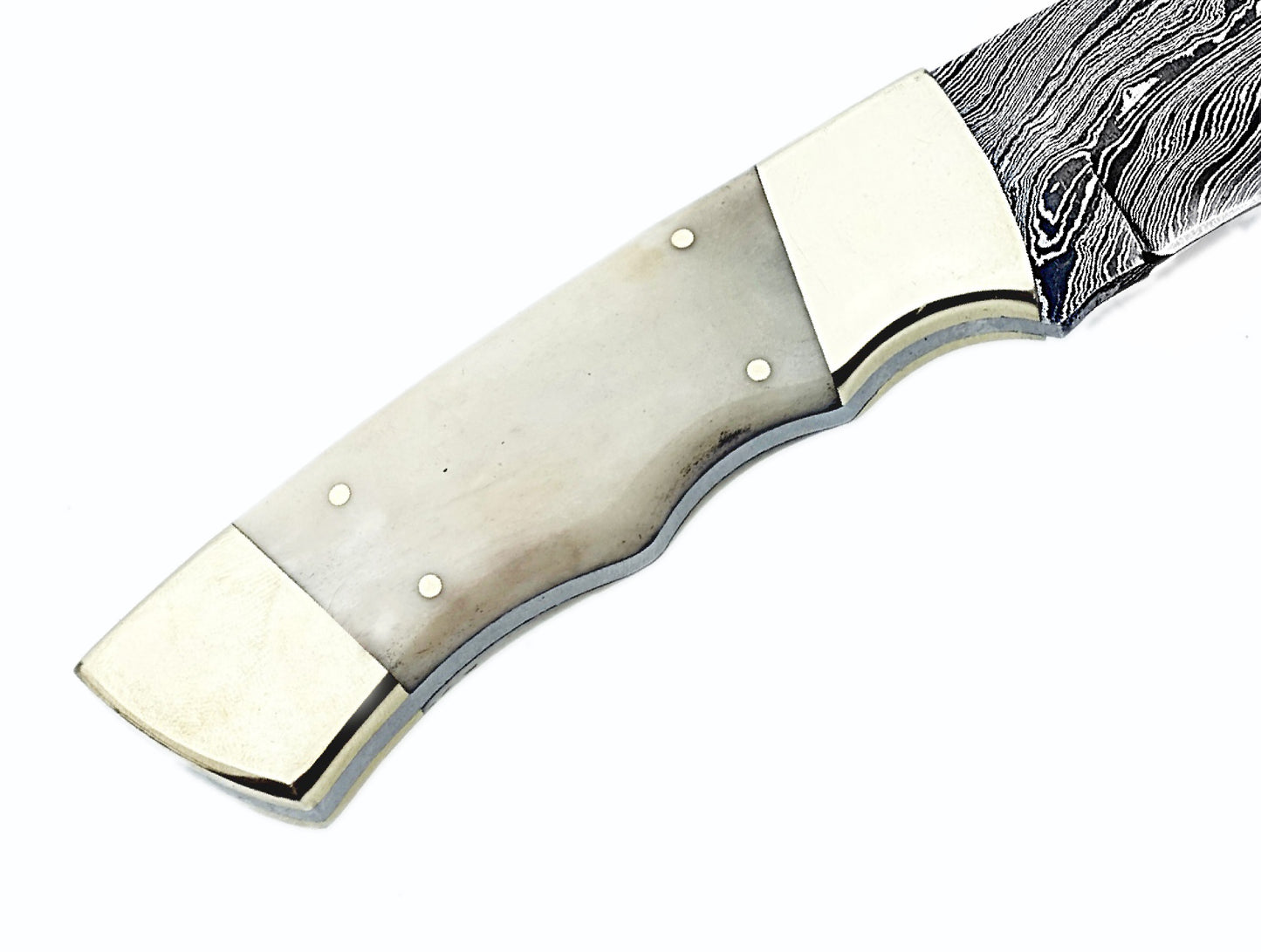 2024 Handcrafted Custom Damascus Steel Hunting Knife | Leather Sheath | Hope Blades