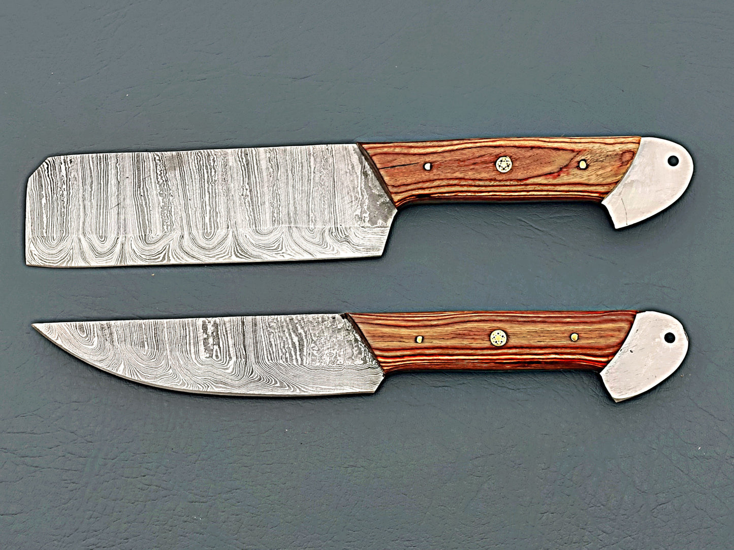 Unique Handles Damascus Knives