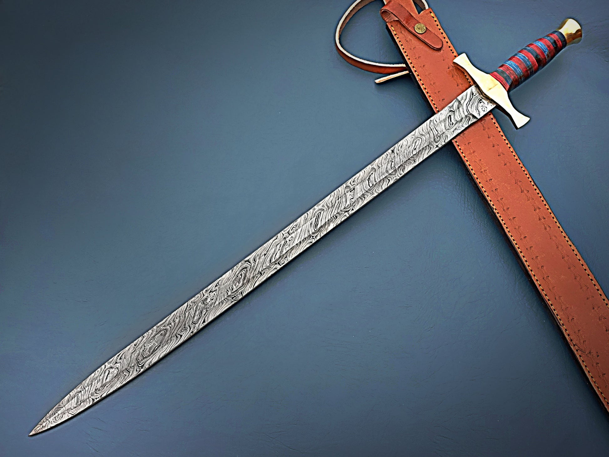 Handcrafted Damascus Steel Sword 