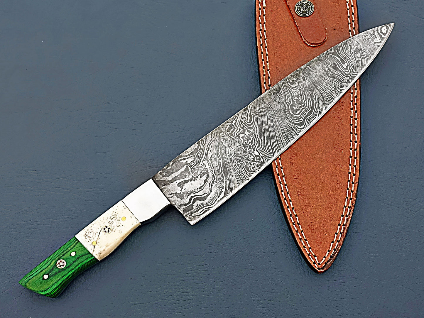 2024 Handmade Damascus Chef Knife - Premium Kitchen Knife by Hope Blades