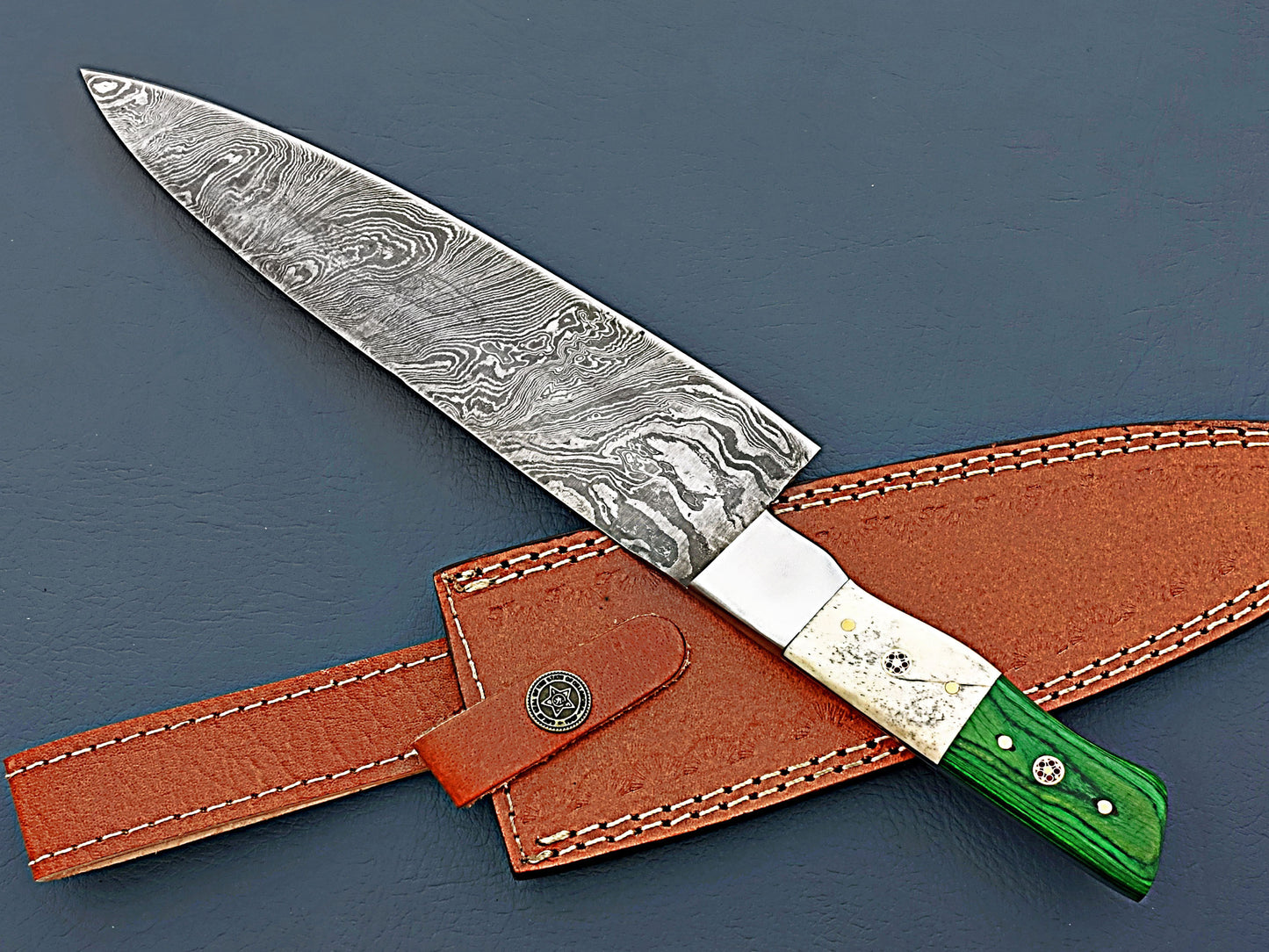 2024 Handmade Damascus Chef Knife - Premium Kitchen Knife by Hope Blades