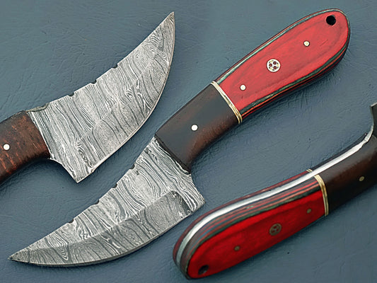 Original Damascus Steel Handmade Hunting Knife with Sheath | Fixed Blade Knife