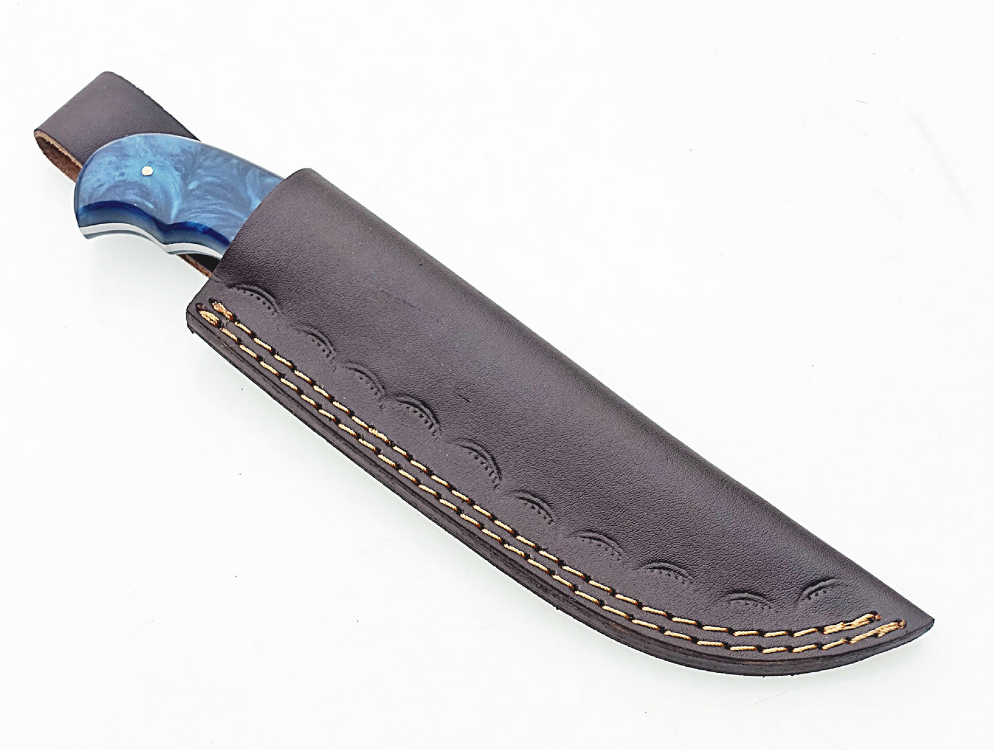 2024 Premium Damascus Hunting Knife | Hope Blades Damascus Steel Knife | Leather Sheath