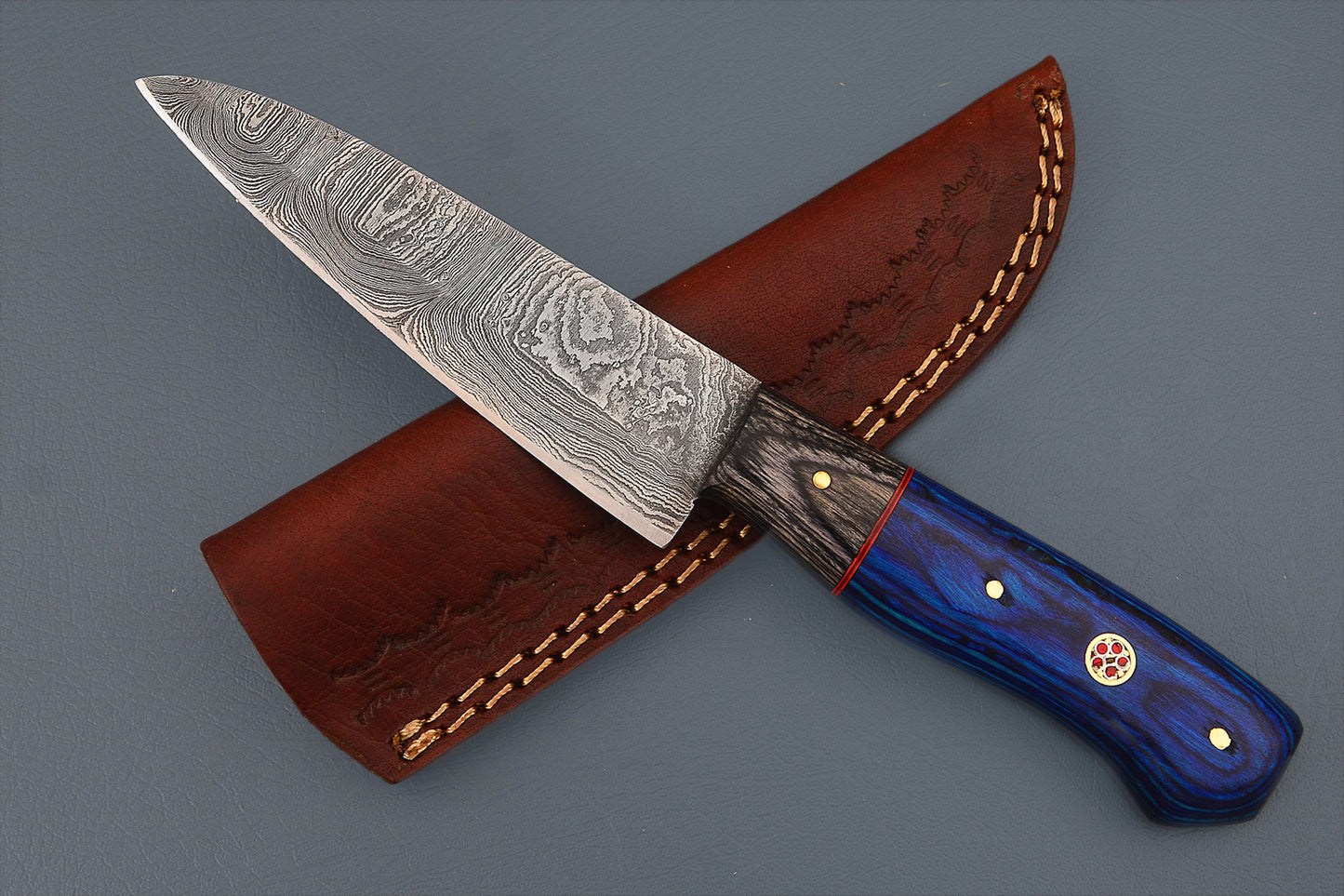 Damascus Steel Personalized Steak Knife