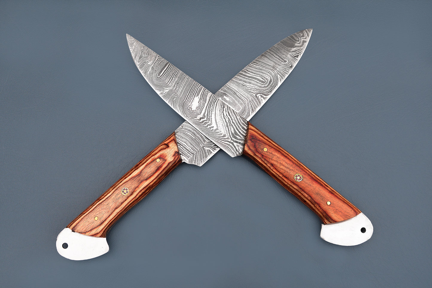 2 Pcs Original Damascus Knifes